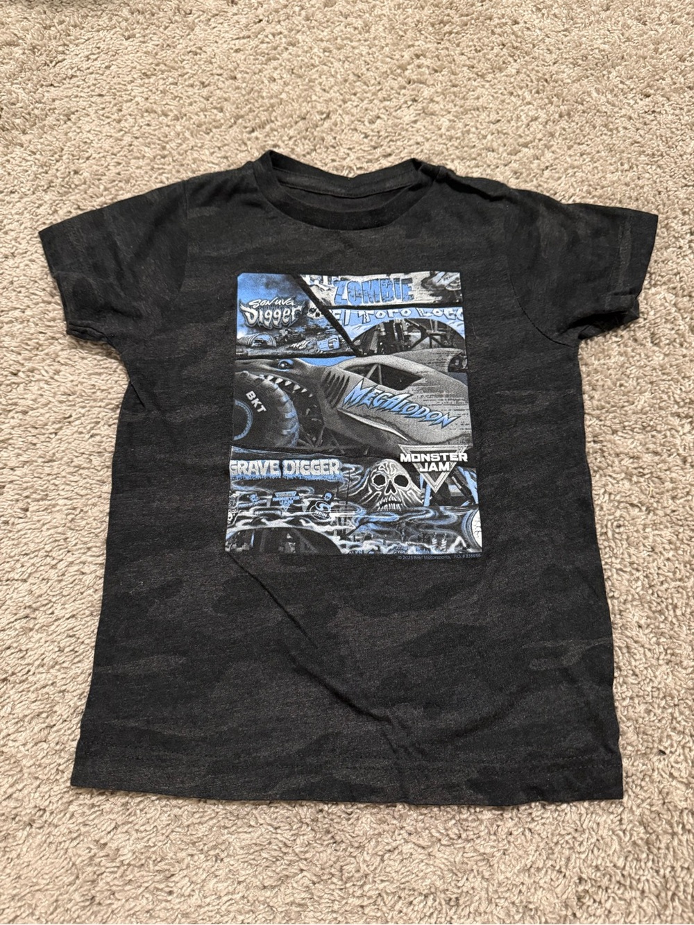 Monster Jam Storm Camo Youth T-shirt